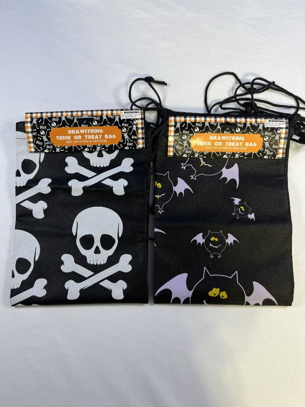 A Pair of Drawstring Trick or Treat Bags